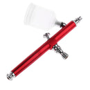 Red Gravity Feed Spray Airbrush Tattoo Art Makeup Paint Sprayer Tool Set