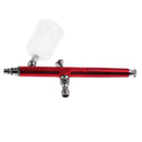 Red Gravity Feed Spray Airbrush Tattoo Art Makeup Paint Sprayer Tool Set
