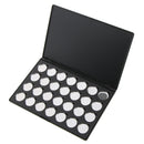 Magnetic Empty Palette Box Eyeshadow Powder Blush Concealer Contour Makeup Case +28 Round Pans