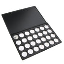 Magnetic Empty Palette Box Eyeshadow Powder Blush Concealer Contour Makeup Case +28 Round Pans