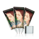 5pcs Women Cosmetic Liquid Foundation Dual-head Eyebrow Eyeliner Blush Palette Shimmer Lipstick Soft Puff Makeup