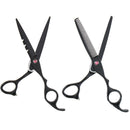 6.9'' Barber Salon Hair Cutting Stainless Steel Razors Edge Flat Thinning Scissors Shears Hairdresser Tool