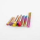 10pcs Fashion Portable Loose Powder Makeup Brushes Set Foundation Eyeshadow Contour Tools