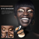 Eye Lip Contour Makeup Set, Highlight Powder Palette, Mascara, Shimmer Lip Gloss, Contouring Brush, 4 Pieces Comestic Kit