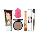 Cosmetic Set Foundation Highlighter Stick Concealer Cream Sponge Puff Brush