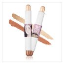 Pro 7pcs Cosmetic Set Shimmer Matte Eyeshadow Palette Contour Highlighter Stick Mascara Eyeliner Eyebrow Pen Loose Finish Powder Makeup