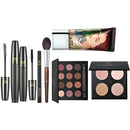7Piece Face Contour Set, Smooked Eyeshadow Palette+Bronzer Palette+Mascara+Eyeliner+Liquid Foundation+Brush Kit
