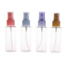 4 Piece 50ml Plastic Refillable Spray Bottle Perfume Lotion Liquid Container