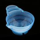 Reusable Random Color DIY Hair Coloring Dyeing Bleach Tint Hairdressing Mixing Bowl Salon Accessory with Handle