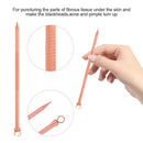 4Pcs Gold Facial Pimple Acne Spot Pimple Remover Blackhead Whitehead Extractor Needles Tool Kit Plastic Case