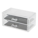 2 Layer Acrylic Makeup Jewelry Cosmetic Organizer Beauty Nails Manicure Tools Set Organizer Drawers