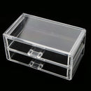 2 Layer Acrylic Makeup Jewelry Cosmetic Organizer Beauty Nails Manicure Tools Set Organizer Drawers