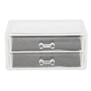 2 Layer Acrylic Makeup Jewelry Cosmetic Organizer Beauty Nails Manicure Tools Set Organizer Drawers