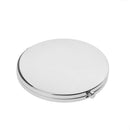 Fashion Portable Mini Round Makeup Mirror Compact Handbag Pocket Cosmetic Gift Silver
