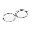 Fashion Portable Mini Round Makeup Mirror Compact Handbag Pocket Cosmetic Gift Silver