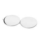 Fashion Portable Mini Round Makeup Mirror Compact Handbag Pocket Cosmetic Gift Silver