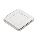 Pocket Mini Square Compact FULL STAINLESS STEEL Cosmetic Foldable Makeup Mirror Folding Mirror 2 Sides Will not Break into Pieces