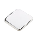 Premium Quality Pocket Mini Square Compact FULL STAINLESS STEEL Cosmetic Foldable Makeup Mirror Magnifying Mirror 2 Sides Will not Break into Pieces