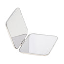 Premium Quality Pocket Mini Square Compact FULL STAINLESS STEEL Cosmetic Foldable Makeup Mirror Magnifying Mirror 2 Sides Will not Break into Pieces