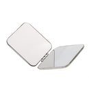 Premium Quality Pocket Mini Square Compact FULL STAINLESS STEEL Cosmetic Foldable Makeup Mirror Magnifying Mirror 2 Sides Will not Break into Pieces