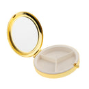 3 Slots Round Shape Medicine Pill Vitamin Box Case Storage Dispenser Organizer Holder