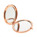 2pcs Pocket Mirror for Women- Small Mini Round Compact Stylish Cosmetic Makeup Travel Purse Mustache Mirror