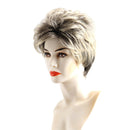9'' Charming Soft Natural Short Fluffy Layered Straight Wigs Women Synthetic Costume Full Wig for Wig Cap