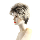 9'' Charming Soft Natural Short Fluffy Layered Straight Wigs Women Synthetic Costume Full Wig for Wig Cap