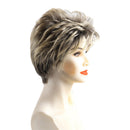 9'' Charming Soft Natural Short Fluffy Layered Straight Wigs Women Synthetic Costume Full Wig for Wig Cap