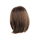 14 Inch Women Side Parting Bob Wig Synthetic Full Hair For Cosplay Party Mix Brown+ Free Wig Cap