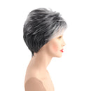 Fashion Natural Heat Resistant Fluffy Layered Short Cool Female Synthetic Wigs Cosplay Party Full Hair Wig