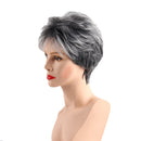 Fashion Natural Heat Resistant Fluffy Layered Short Cool Female Synthetic Wigs Cosplay Party Full Hair Wig