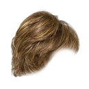 Fluffy Women Synthetic Hair Wigs Oblique Bangs Straight Short Blend Brown for Party Cosplay Costume Heat Safe