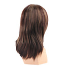 Synthetic Brown Long Straight Hair Wig Natural Shoulder Length Wig for Daily