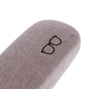 Burlap Protective Hard Shell Glasses Case Box for Eyeglasses and Sunglasses with Storage Bag
