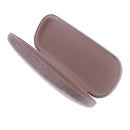 Burlap Protective Hard Shell Glasses Case Box for Eyeglasses and Sunglasses with Storage Bag