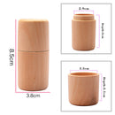 10pcs Empty Eye Cream Jars+2pcs Wood Essential Oil Bottles Storage Box +10x Roll-on Perfume Containers