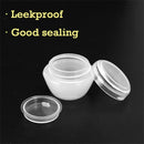 10pcs Empty Eye Cream Jars+2pcs Wood Essential Oil Bottles Storage Box +10x Roll-on Perfume Containers