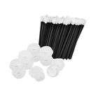 50pcs Disposable Lip Gloss Makeupu Brushes with 10x Empty Facial Cream Case