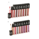 8 Pieces Matte Velvet Makeup Lip Gloss Liquid Lipstick Non-sticky Lip Stick