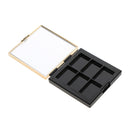 6 Compartments Cosmetic Empty Palette Box for Eyeshadow Powder Blush NO PANS REQUIRED Makeup Case MIRROR INSIDE Eye Shadow Containers Eye Shadow Containers Tray
