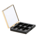 6 Compartments Cosmetic Empty Palette Box for Eyeshadow Powder Blush NO PANS REQUIRED Makeup Case MIRROR INSIDE Eye Shadow Containers Eye Shadow Containers Tray