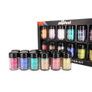 12x Shimmer Glitter Eyeshadow Loose Dust Powder Pigment For Tattoo Body Nail