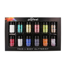 12x Shimmer Glitter Eyeshadow Loose Dust Powder Pigment For Tattoo Body Nail