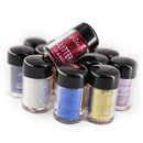 12x Shimmer Glitter Eyeshadow Loose Dust Powder Pigment For Tattoo Body Nail