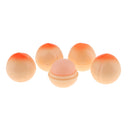 5 Pack Peach Shape Lip Balm Set Anti-cracking Lip Care Cream Kiwi Fruit Flavor