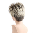 10'' Natural Women Straight Short Layered Wigs Synthetic Full Wig Gradient