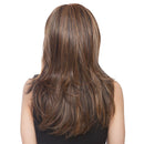 55cm/20inch Long Layered Synthetic Side Bangs Full Hair Wigs for Lady Daily Wear Mix Brown