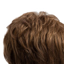 Charming Fashion Brown Synthetic Women Curly Short Wigs Heat Resistant Cosplay Fancy Dress Wigs with Wig Cap