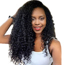 24'' Synthetic Afro Fluffy Curly Hair Wigs For Black Woman Long Kinky Black